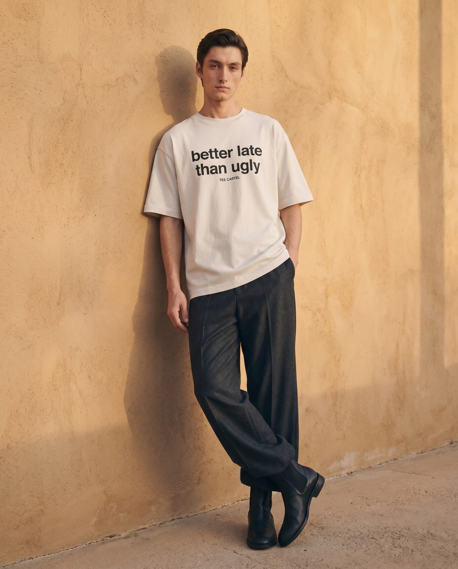 Better Late Than Ugly tee