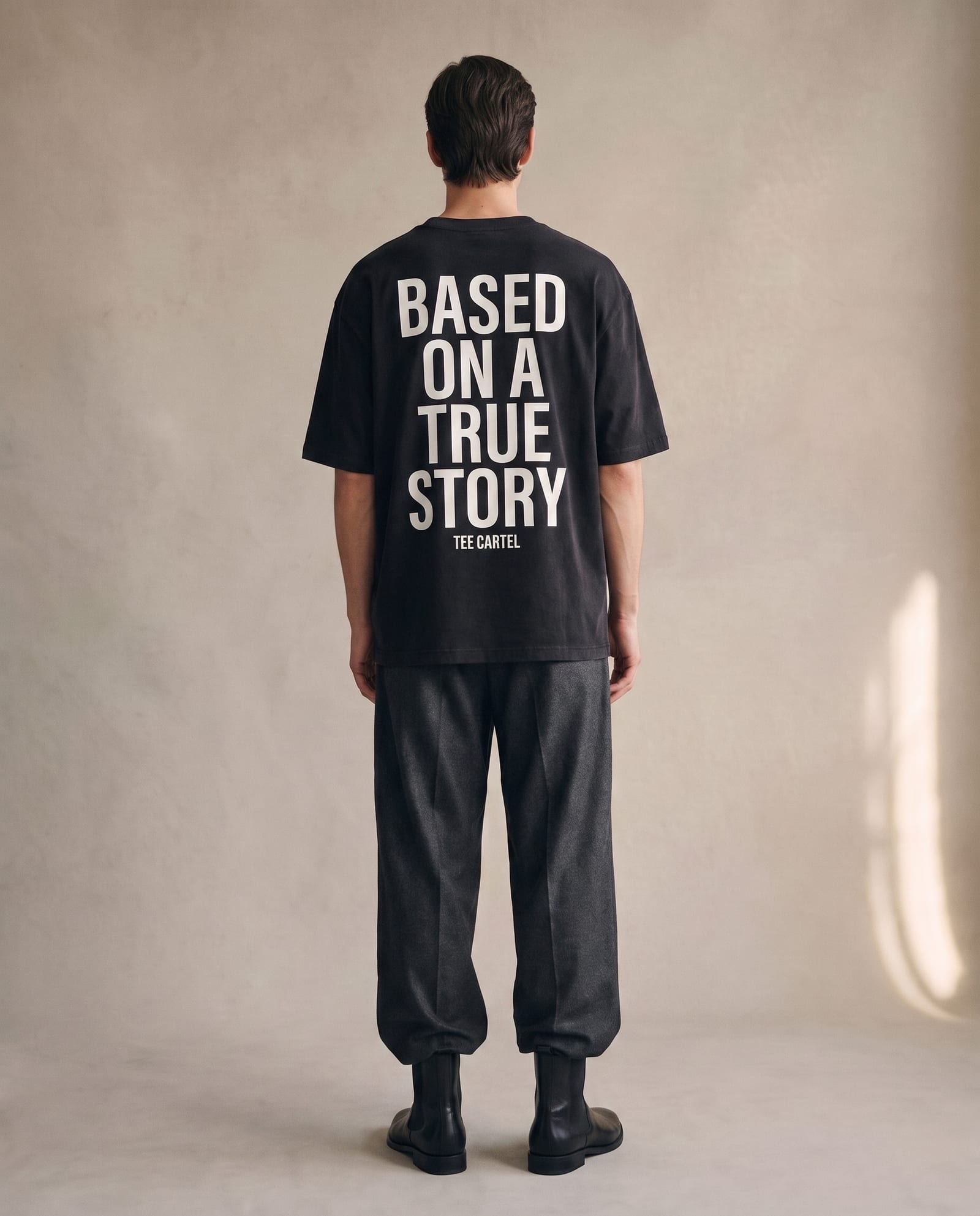 Based On A True Story tee — sand
